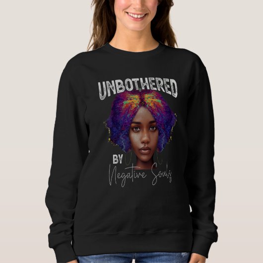 Sweatshirt Sassy Queen Black History Month Afro African Ameri (Devant)