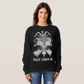 Sweatshirt Satan fou Les Diriger Tous (Devant entier)