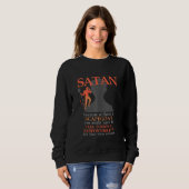 Sweatshirt Satan M'Aime Baphomet Devil 666 Bouc Émissaire Con (Devant entier)