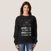 Sweatshirt Sativa Pour Changer Indicateur Accepter Les Choses (Devant entier)