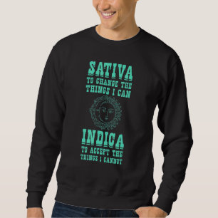 Sweatshirt Sativa Pour Changer Les Choses Que Je Peux Indique