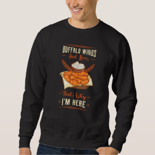 Sweatshirt Sauce au poulet frit à ailes chaudes de Buffalo