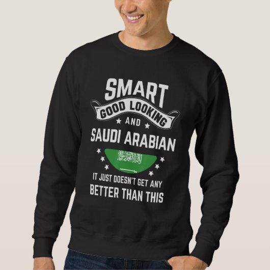 Sweatshirt Saudi Arabian Flag Native Pride Saudi Arabia Roots (Devant)