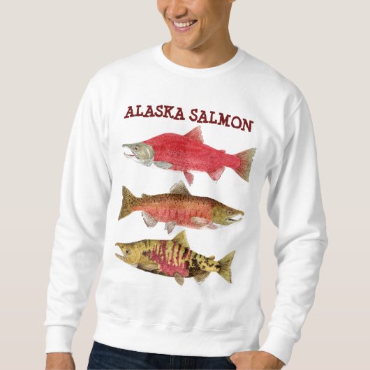 Sweatshirt Saumon de l'Alaska (Devant)
