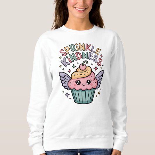 Sweatshirt Saupoudrez de gentillesse | Cupcake (Devant)