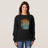 Sweatshirt Saut à la perche Saut à la perche Rétro (Devant entier)