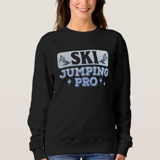 Sweatshirt Saut à Ski Pro Saut à Ski Tremplin de Ski Colline (Devant)