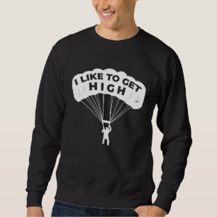 Sweatshirt Saut en parachute S'envole Parachutiste Parachute 