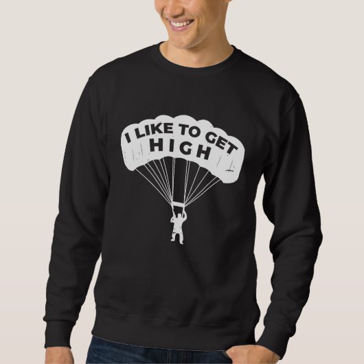 Sweatshirt Saut en parachute S'envole Parachutiste Parachute  (Devant)