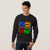 Sweatshirt Saut en parachute spectaculaire (Devant entier)