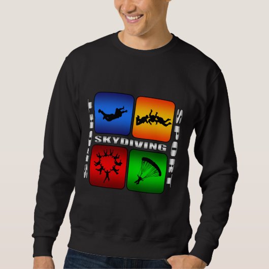 Sweatshirt Saut en parachute spectaculaire (Devant)