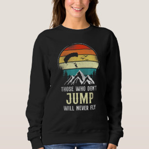 Sweatshirt Sauts De Plongée Voler Parachute Paraglide Retro