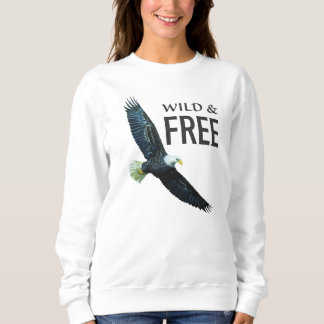 Sweatshirt Sauvage et gratuit avec l'aigle