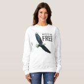 Sweatshirt Sauvage et gratuit avec l'aigle (Devant entier)