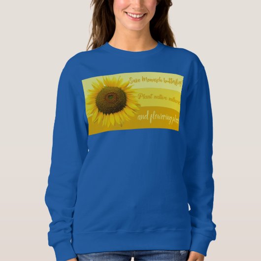 Sweatshirt Sauver le papillon monarque (Devant)