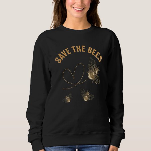 Sweatshirt Sauvez les abeilles (Devant)