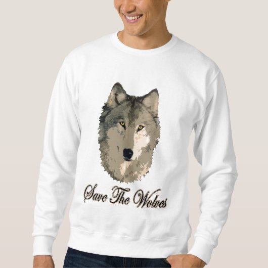 Sweatshirt Sauvez les loups (Devant)