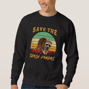 Sweatshirt Sauvez les ordures Pandas Raccoon animal