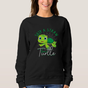 Sweatshirt Sauvez Une Tortue - Évitez La Pollution Et Le P