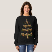 Sweatshirt Savannah Chat Noël Arbre Cadeau Santa Chapeau Sava (Devant entier)