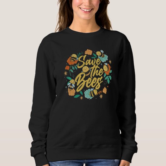 Sweatshirt Save the bees Beekeeper cute honey bee costume 5 (Devant)