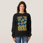 Sweatshirt Save the bees Beekeeper cute honey bee costume 9 (Devant entier)