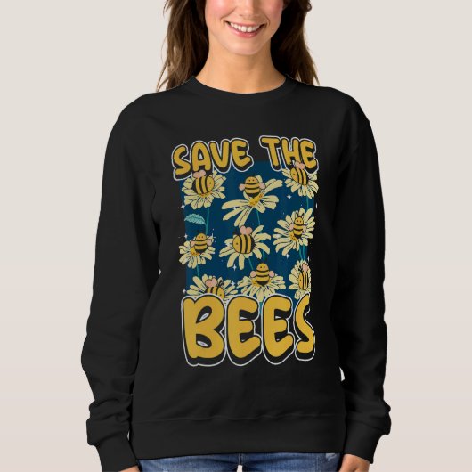 Sweatshirt Save the bees Beekeeper cute honey bee costume 9 (Devant)