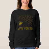 Sweatshirt Save The Bees Goth Emo Environmentalist Black and  (Devant)