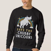 Sweatshirt Save the chubby Unicorns (Devant)