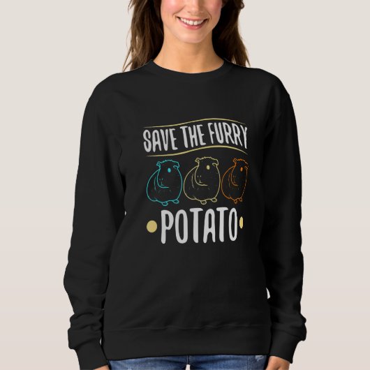 Sweatshirt Save The Furry Potato (Devant)