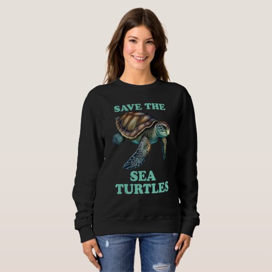 Sweatshirt Save The Sea Turtle (Devant entier)