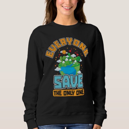 Sweatshirt savetheworld saveenvironment climatechange cleanwa (Devant)