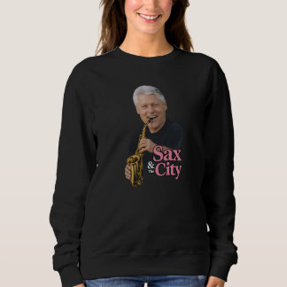 Sweatshirt Sax & the City Avec T-Shirt Pop Art Clinton Obama