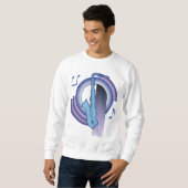 Sweatshirt Saxophone Deco2 (Devant entier)