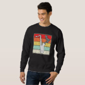 Sweatshirt Saxophoniste vintage (Devant entier)