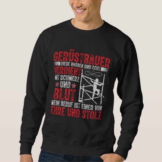 Sweatshirt Scaffolding Manager Craft Scaffolder (Devant)