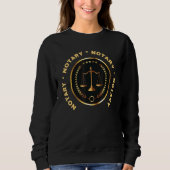 Sweatshirt Scales juridiques notaires Notarie Timbre Emboss d (Devant)
