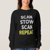 Sweatshirt Scan Stow Scan Repeat  Warehouse Worker Task Shift (Devant)