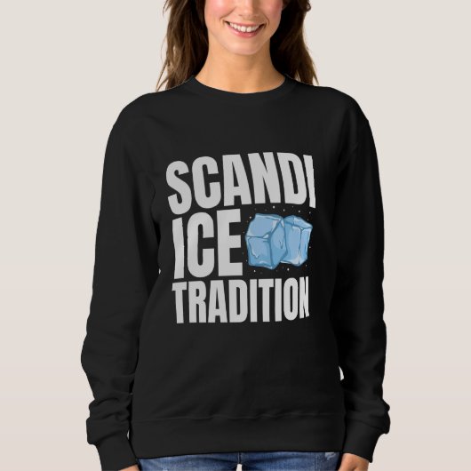 Sweatshirt Scandi Ice Tradation Bain De Glace Plongée Froide (Devant)