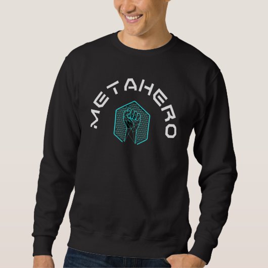 Sweatshirt Scanner Metahero Crypto Metaverse Bloc de la révol (Devant)
