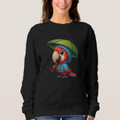 Sweatshirt Scarlet Macaw Parrot Parapluies Parapluies Amusant (Devant)