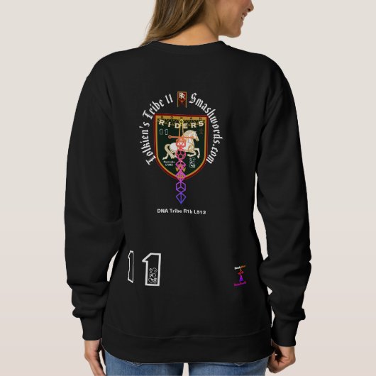 Sweatshirt Scarlie B. Chevalier vert plus petit (Dos)