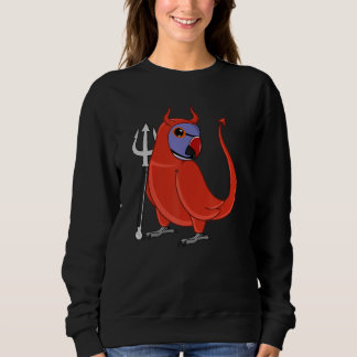 Sweatshirt Scary Devil Costume Parrot I Violet Indian Ringnec