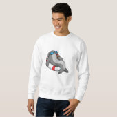 Sweatshirt Sceau avec anneau de natation et boisson (Devant entier)