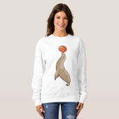 Sweatshirt Sceau avec basket-ball (Devant entier)