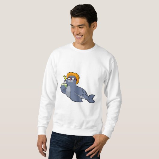 Sweatshirt Sceau avec noix de coco (Devant entier)