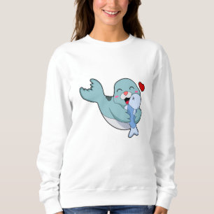 Sweatshirt Sceau avec poisson