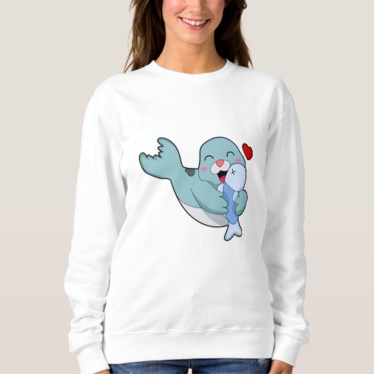Sweatshirt Sceau avec poisson (Devant)