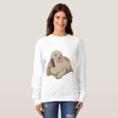 Sweatshirt Sceau comme coiffeur avec peigne (Devant entier)