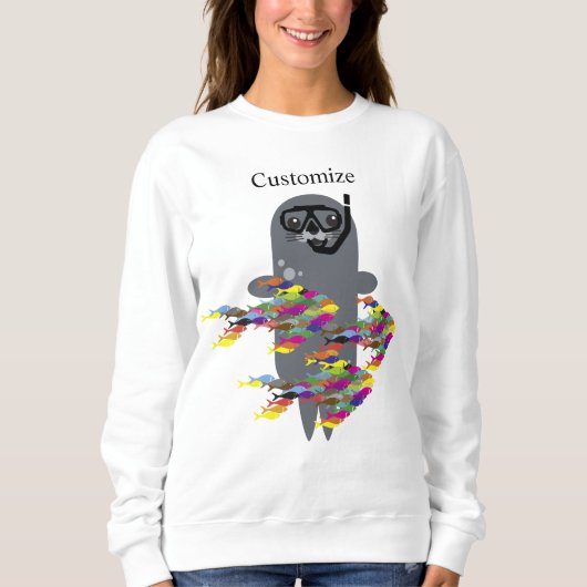 Sweatshirt Sceau gris Thunder_Cove  (Devant)